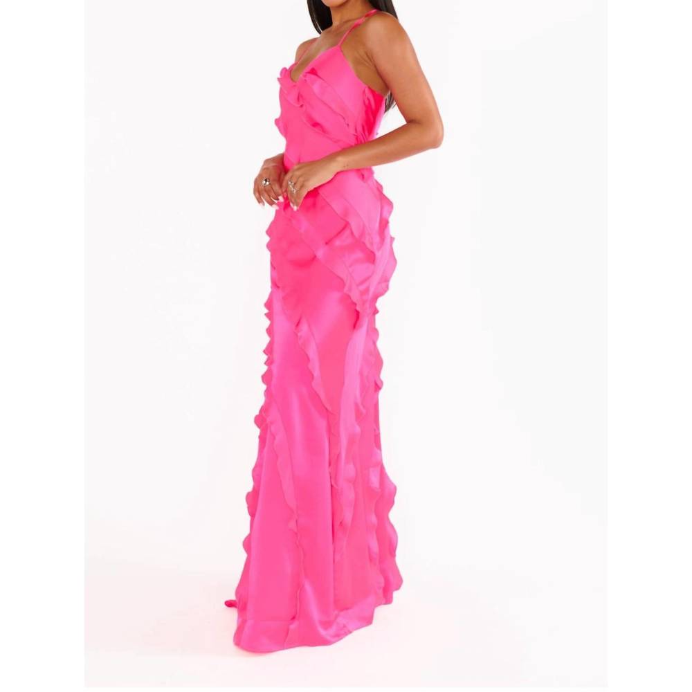 NEW SHOW ME YOUR MUMU romance ruffle dress in pink - Picture 2 of 3